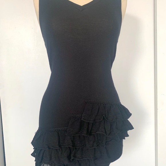 Betsey Johnson Ruffle Sweater Dress! - Picture 1 of 8